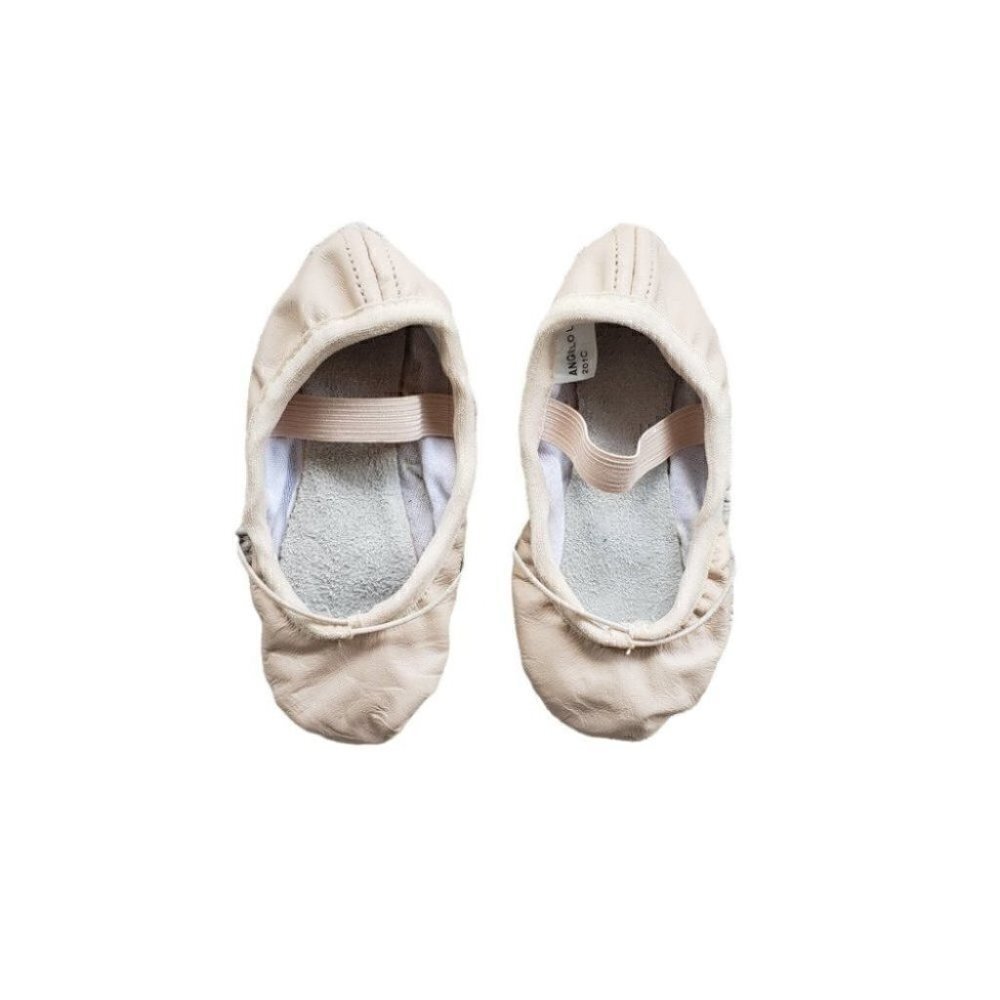 Angelo Luzio toddler leather pink ballet shoes 201C sz 8.5